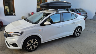 Dacia Logan bare transversale si cutie portbagaj Carbon Look