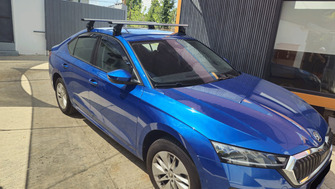 Skoda Octavia bare portbagaj Menabo Omega Plus aluminiu