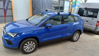 Seat Ateca cu bare transversale Menabo Omega Aluminiu