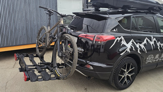 Toyota RAV4 with Menabo Orbit 3 towbar bike rack