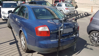 Audi A4 with a Menabo Mistral rear bike rack