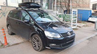 Volkswagen Sharan bare transversale Menabo Jackson si cutie portbagaj Menabo Mania