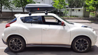 Nissan Juke bare transversale K si cutie portbagaj Carbon Look