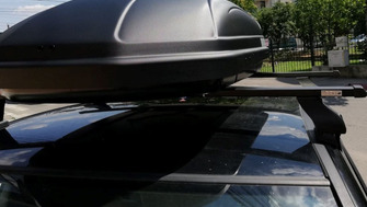 Mercedes C bare transversale K si cutie portbagaj Menabo Mania