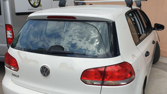 Volkswagen Golf bare transversale Menabo Delta Silver