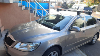 Skoda Octavia bare transversale Menabo Delta Silver
