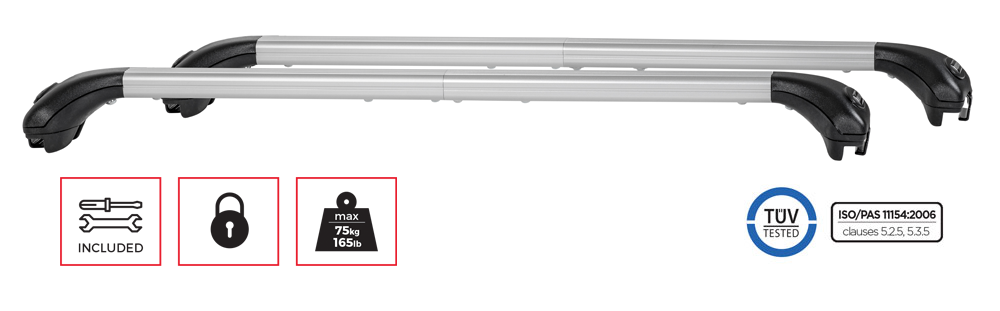 Bare transversale Menabo Ariete Flush | SuportBicicleta.ro