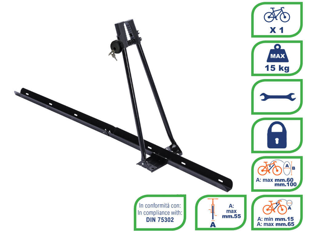 Suport biciclete pe bare transversale