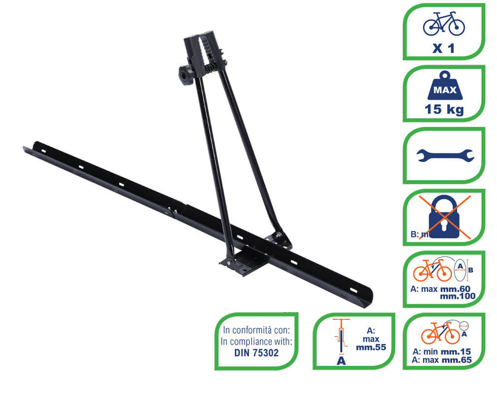 Suport biciclete pe bare transversale