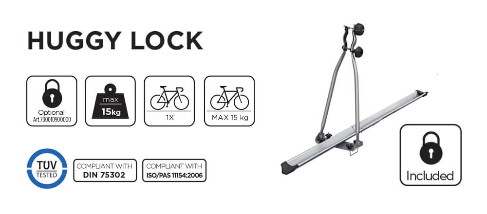 Suport bicicleta Menabo Huggy Lock Suport biciclete pe bare transversale