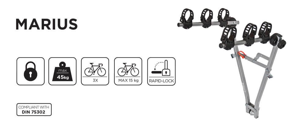Suport pe carligul de remorcare Menabo Suport bicicleta pe carlig Menabo Marius