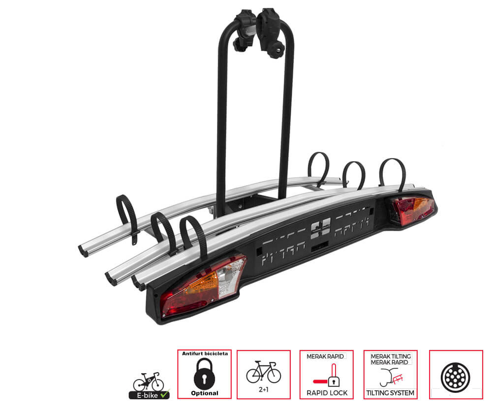 Suport pe carligul de remorcare Menabo Suport bicicleta pe carlig Menabo Merak Plus