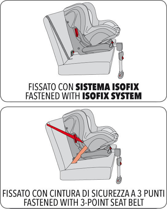 Bellelli Tiziano ISOFIX universal child car seat, Black-Grey, Group 1 (9-18 kg) Bellelli Tiziano ISOFIX child car seat