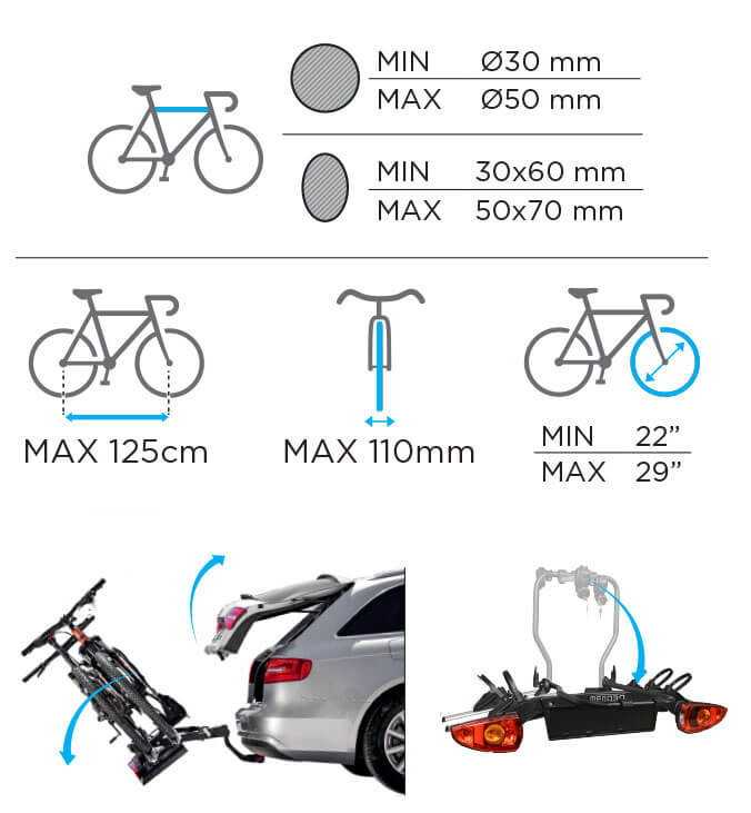 Suport biciclete pe carlig