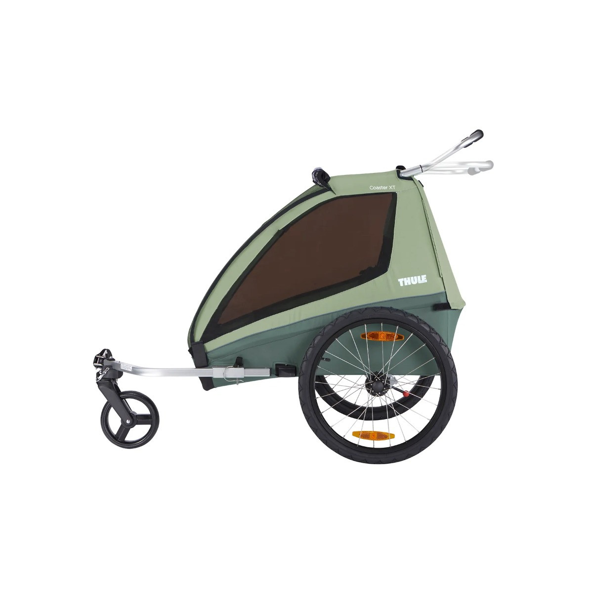 Carucior Chariot Thule Coaster XT Basil Green - 3 | YEO