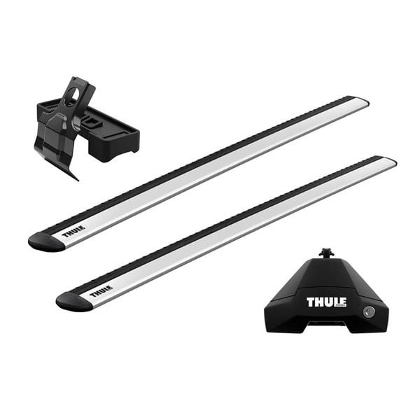 Bare transversale Thule Evo Clamp Silver pentru Mini One / Cooper, 3 usi, model 2001-2013 - 2 | YEO