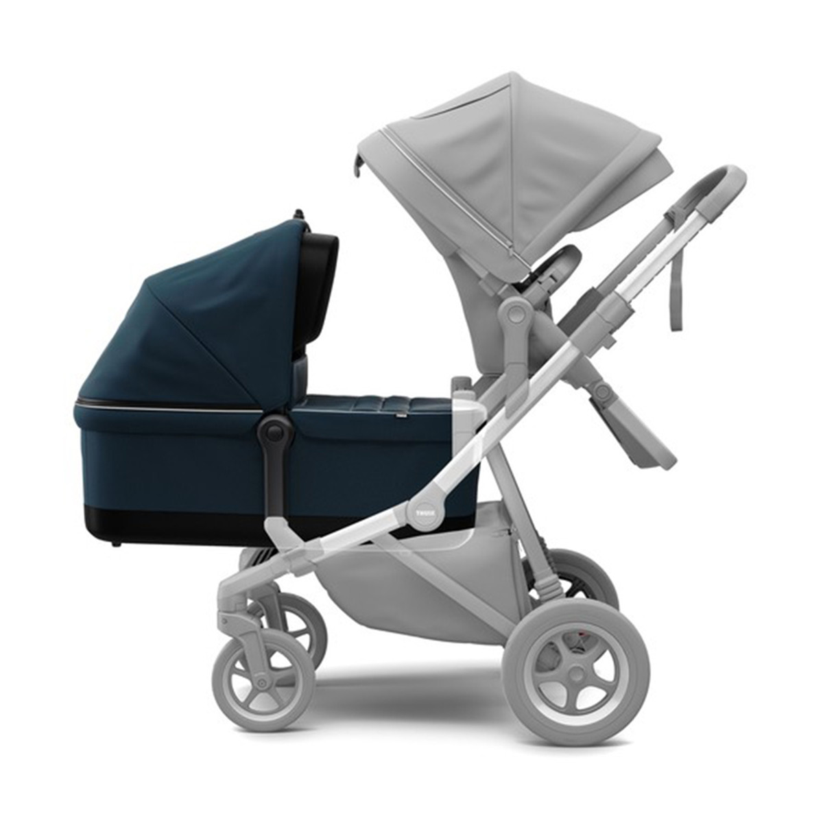 Landou, Thule, Sleek Bassinet, pentru caruciorul Thule Sleek Navy Blue - 3 | YEO