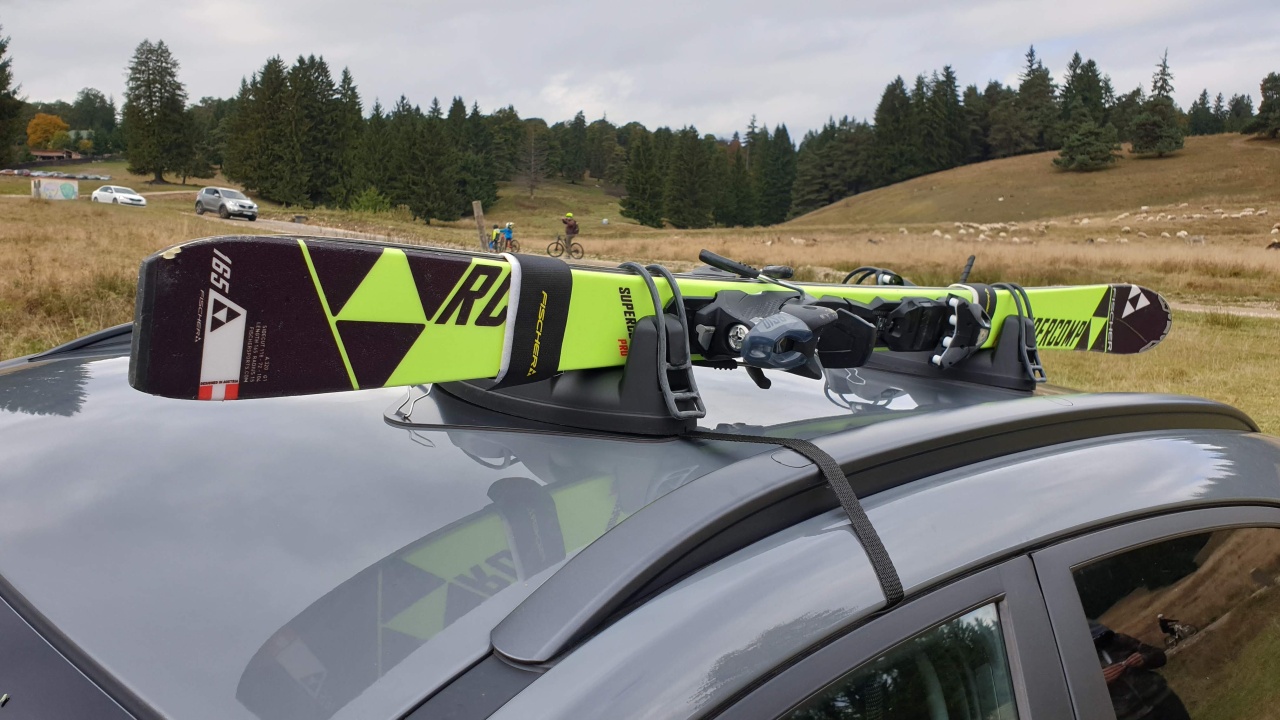 Suport schi Menabo Igloo cu prindere magnetica, 2 perechi ski - 1 | YEO