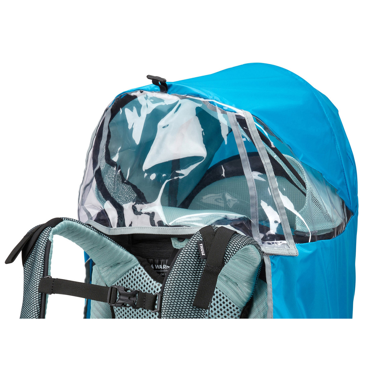 Husa de protectie ploaie pentru rucsacuri transport copii, Thule, Sapling Child Carrier, Albastru deschis - 2 | YEO