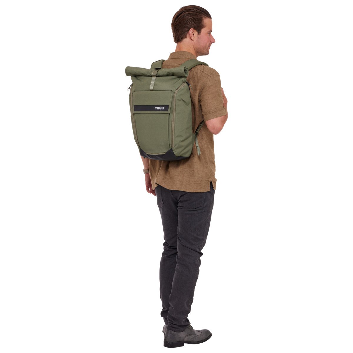 Rucsac urban cu compartiment laptop, Thule, Paramount, 24L, Verde - 2 | YEO