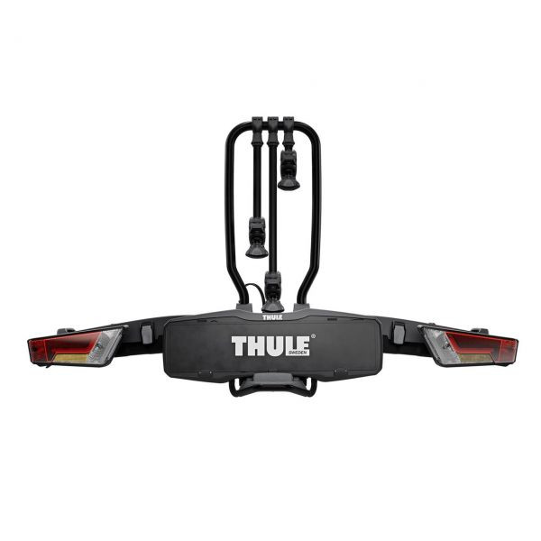 Suport biciclete Thule EasyFold XT 3 NEGRU cu prindere pe carligul de remorcare - pentru 3 biciclete