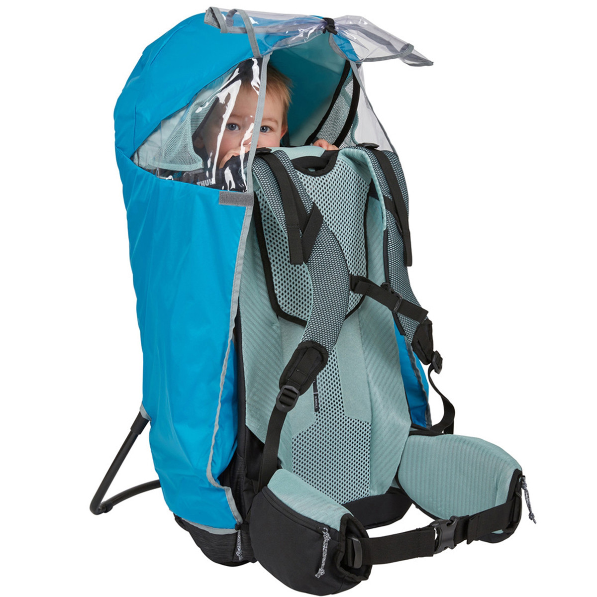 Husa de protectie ploaie pentru rucsacuri transport copii, Thule, Sapling Child Carrier, Albastru deschis - 3 | YEO