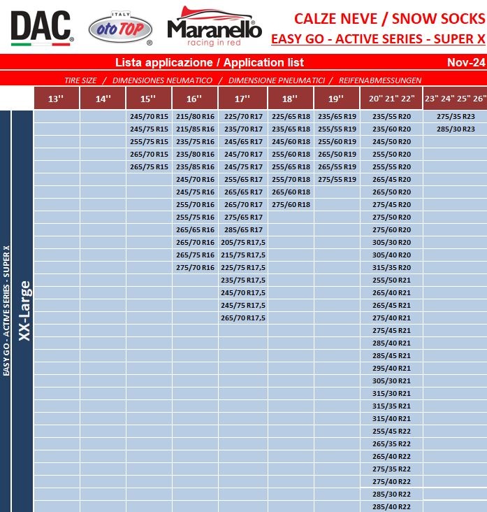 Lanturi auto textile, huse antiderapante zapada, DAC Active Series 3D, omologate, marime XXL - 2 | YEO