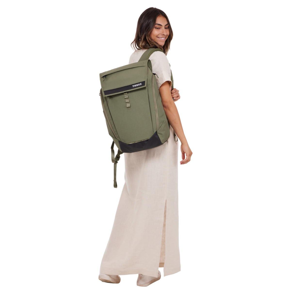 Rucsac urban cu compartiment laptop Thule Paramount, 27L, Soft green (model 2023) - 3 | YEO