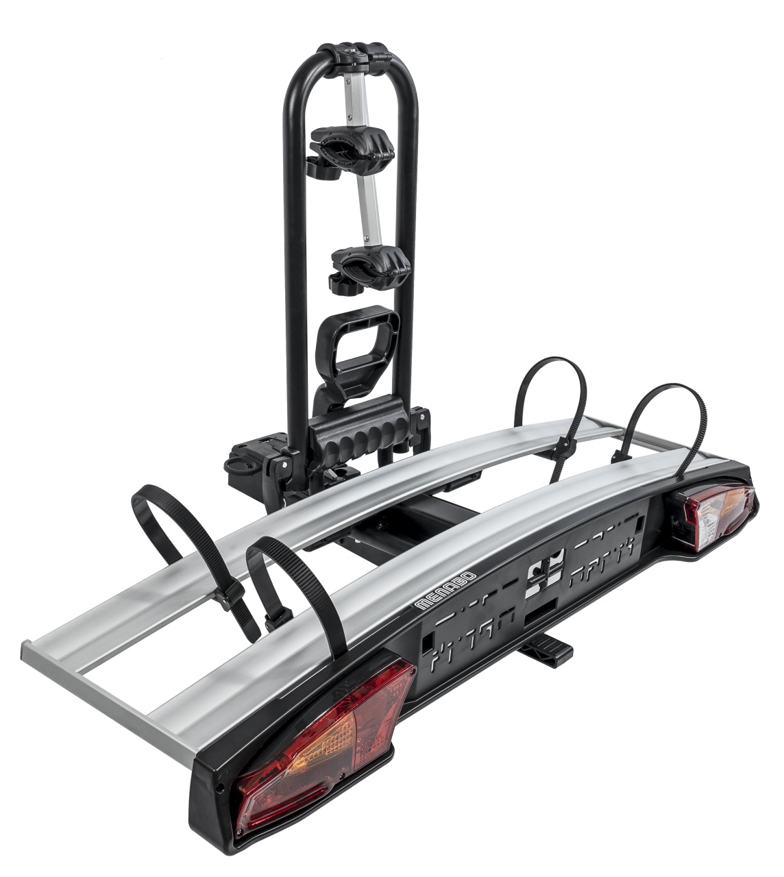 Suport biciclete Menabo Alcor 2 pentru 2 biciclete cu prindere pe carligul de remorcare
