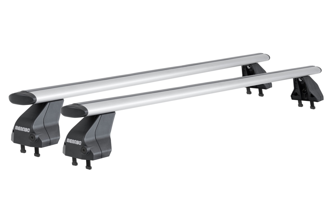 Bare transversale Menabo Omega Plus Aluminiu pentru BMW Serie 1 (E81), 3 usi, model 2007-2011
