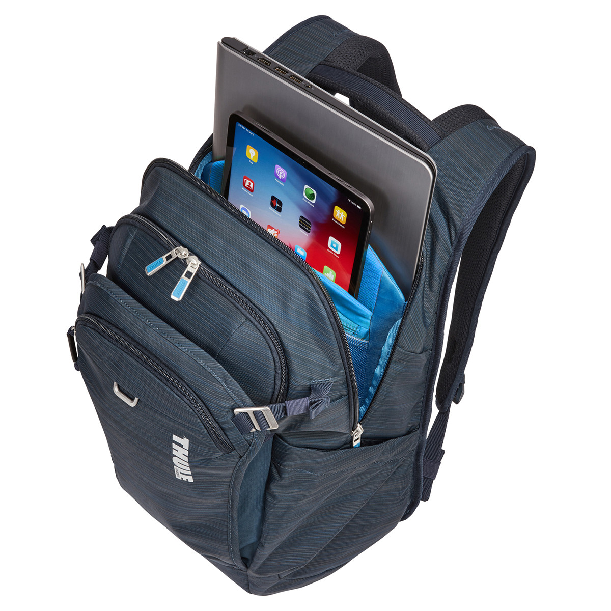 Rucsac urban cu compartiment laptop, Thule, Construct, 24L, Carbon Blue - 3 | YEO