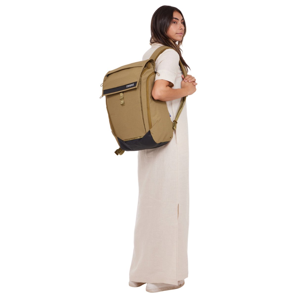 Rucsac urban cu compartiment laptop Thule Paramount, 27L, Nutria brown (model 2023) - 3 | YEO