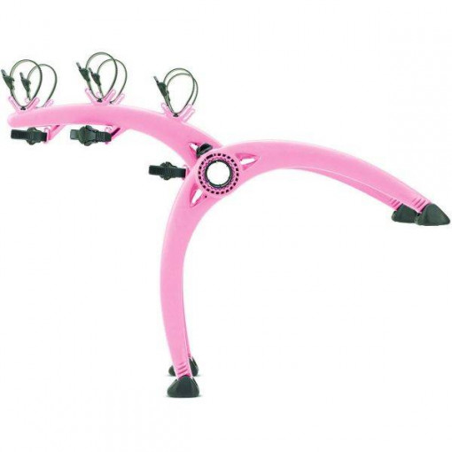 Suport biciclete Saris Bones 3 Pink pentru 3 biciclete cu prindere pe haion/portbagaj