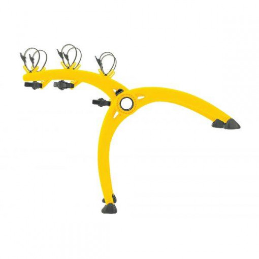 Suport biciclete Saris Bones 3 Yellow pentru 3 biciclete cu prindere pe haion/portbagaj