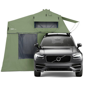 Cort auto cu prindere pe plafon, Thule, Autana, 3 persoane, cu anexa inclusa, Olive Green - Img 4