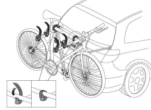 Menabo Marius towbar bike rack for 3 bikes, hanging - Img 5