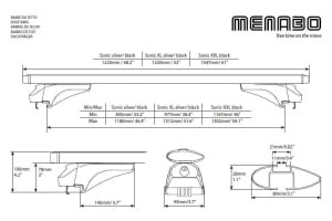 Menabo Sonic Silver roof bars for Skoda Superb (3V) Wagon 2015+ - Img 7
