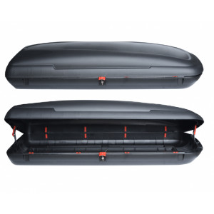 Roof box Carbon Look 480L, Black, 198x79x37 - Img 2