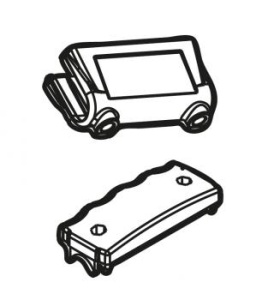 Set maner pentru suportul de biciclete Menabo Naos