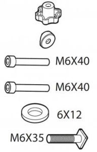 Set suruburi si accesorii de montaj Menabo