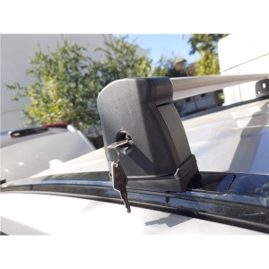 aluminium Menabo Dedicate OE roof bars for Toyota RAV 4 (XA50), model 2018+, Black - Img 6