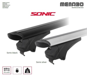 Bare transversale Menabo Sonic Silver pentru bare longitudinale - Img 6