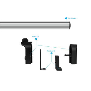 Bare transversale Nissan Nv300 (X83), model 2014+, L1,L2, aluminiu, Menabo Professional - Img 5
