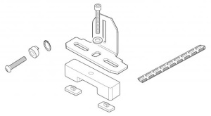 Kit de prindere Menabo Fix Point FIX207FP pentru bare transversale Delta / Omega