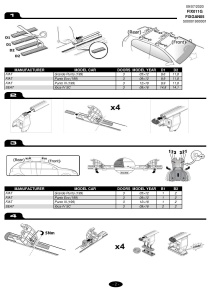 Kit de prindere Menabo FIX011G pentru bare transversale Tema / Tema Aluminiu