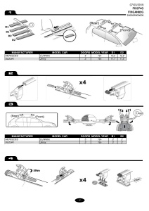 Kit de prindere Menabo FIX074G pentru bare transversale Tema / Tema Aluminiu