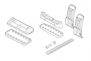 Kit de prindere Menabo KIT04G pentru bare transversale Delta / Omega - Img 2