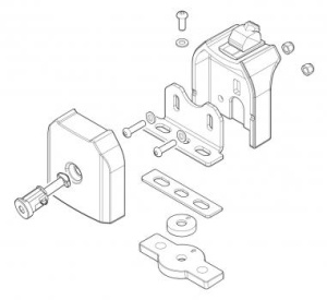 Kit de prindere Menabo Professional FIX605FP pentru bare transversale Professional (Fix Point)
