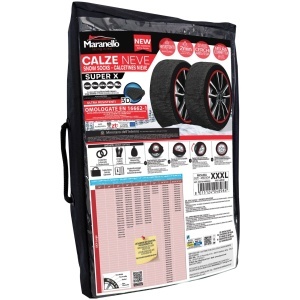 Lanturi auto textile, huse antiderapante 195/55 R17, Maranello Super X 3D, omologate, L - Img 11