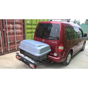 Menabo Boxxy towbar cargo box, fits Menabo towbar bike racks - Img 4